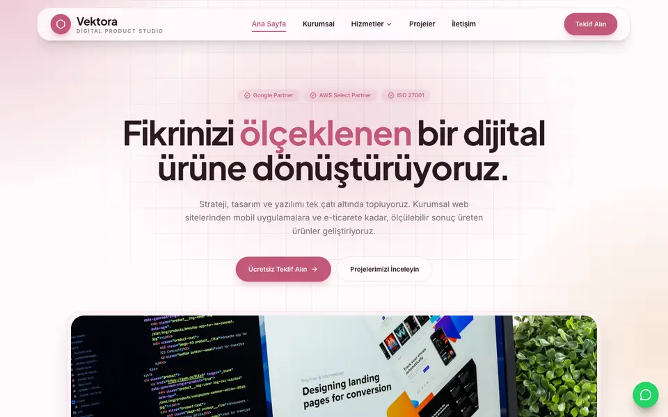Dijital Ajans · Kristal şablonu