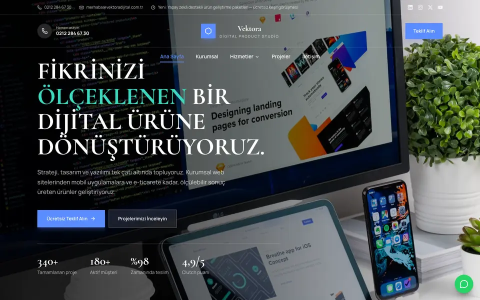 Dijital Ajans · Lüks şablonu