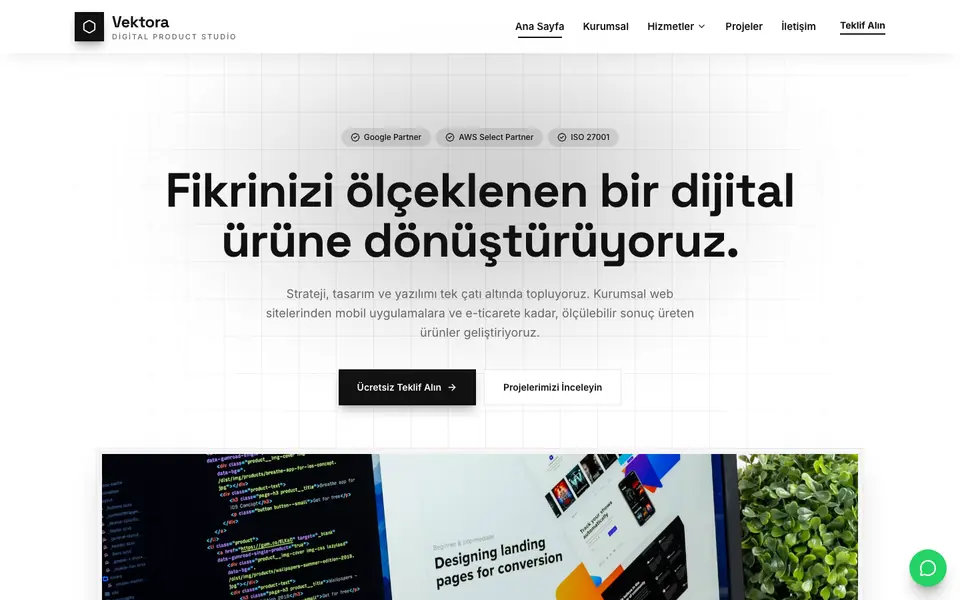 Dijital Ajans · Minimal şablonu