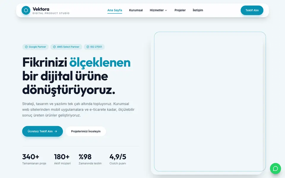 Dijital Ajans · Modern şablonu