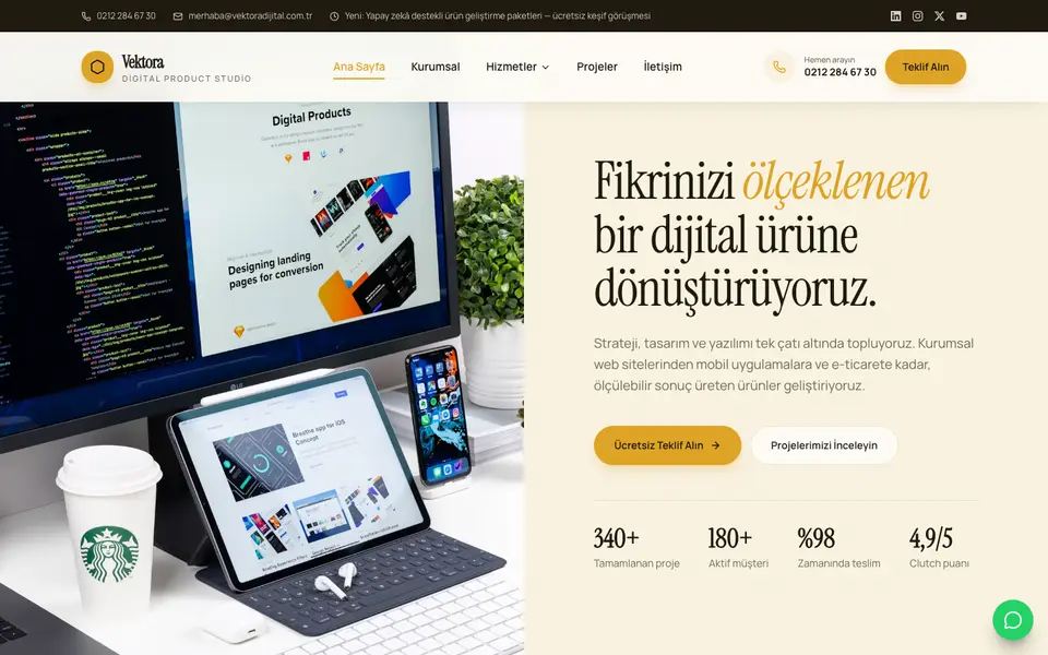 Dijital Ajans · Retro şablonu