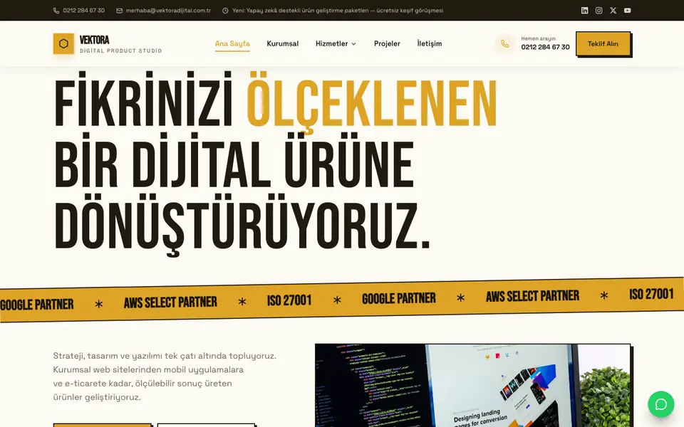 Dijital Ajans · Sokak şablonu