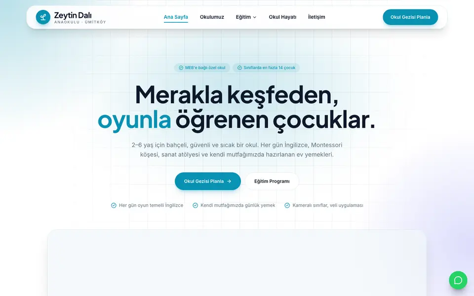 Anaokulu · Kristal şablonu