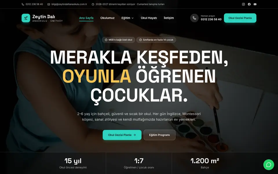 Anaokulu · Sahne şablonu