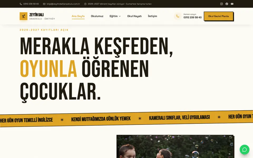 Anaokulu · Sokak şablonu