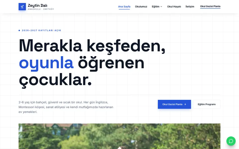 Anaokulu · Teknik şablonu