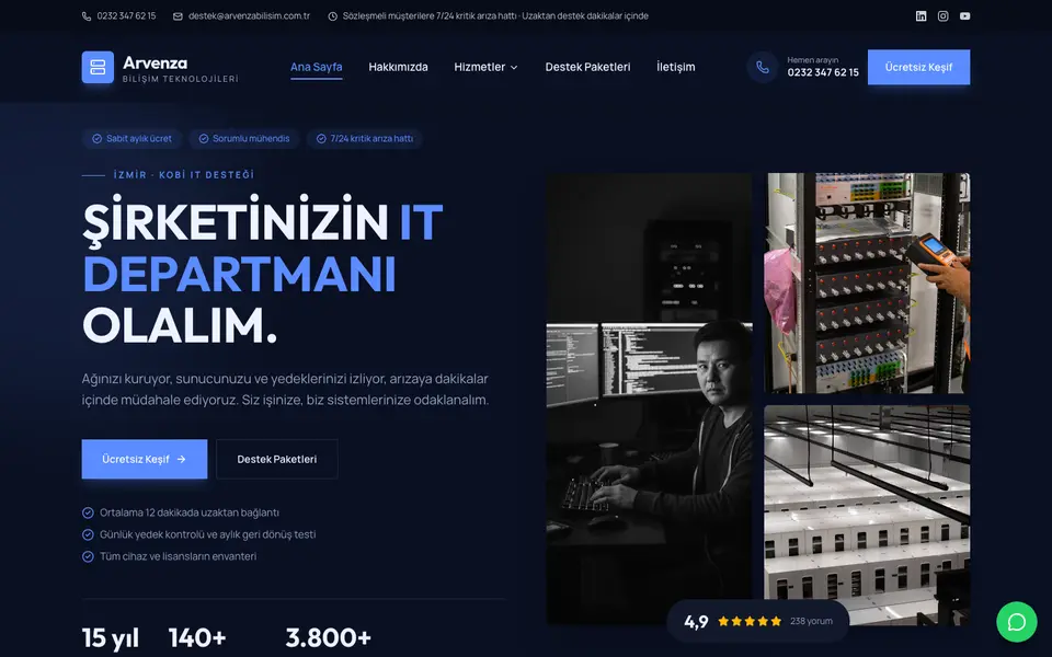 Bilişim Hizmetleri · Cesur şablonu