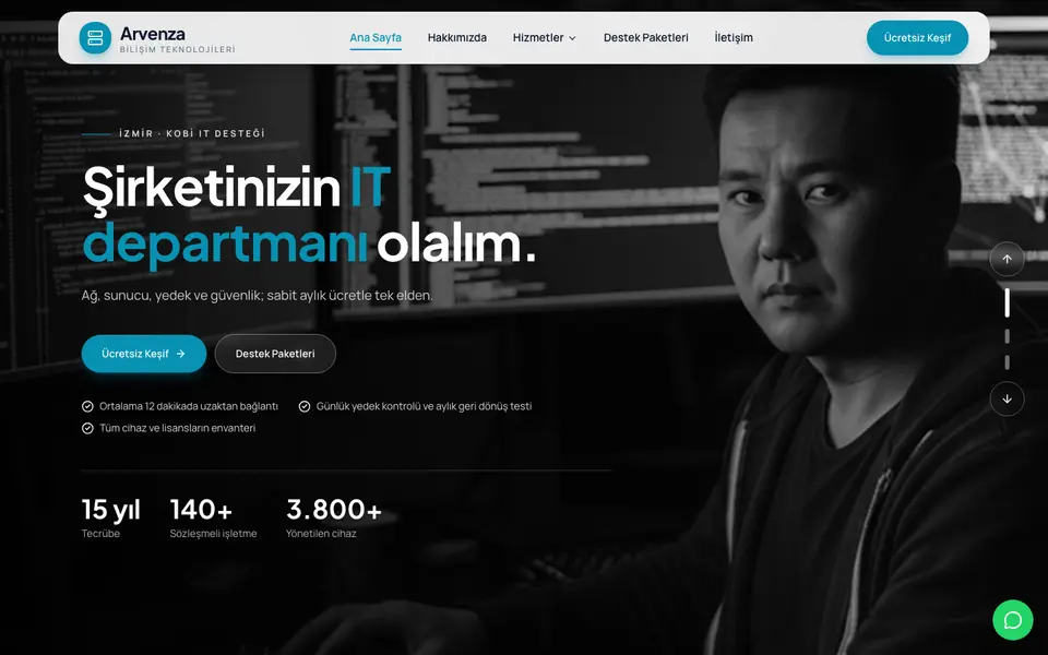 Bilişim Hizmetleri · Dinamik şablonu