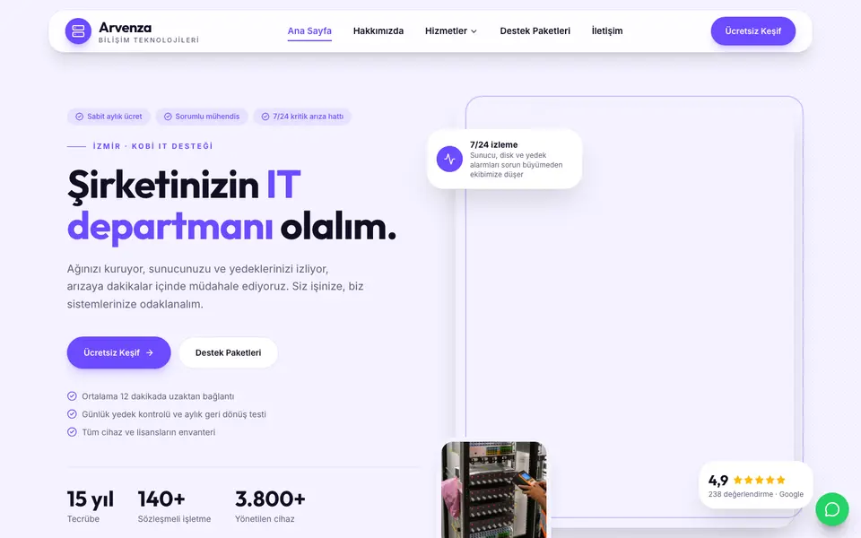 Bilişim Hizmetleri · Modern şablonu