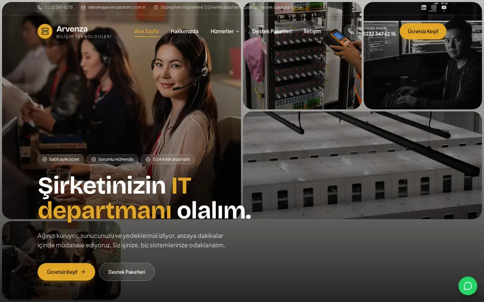 Bilişim Hizmetleri · Mozaik şablonu