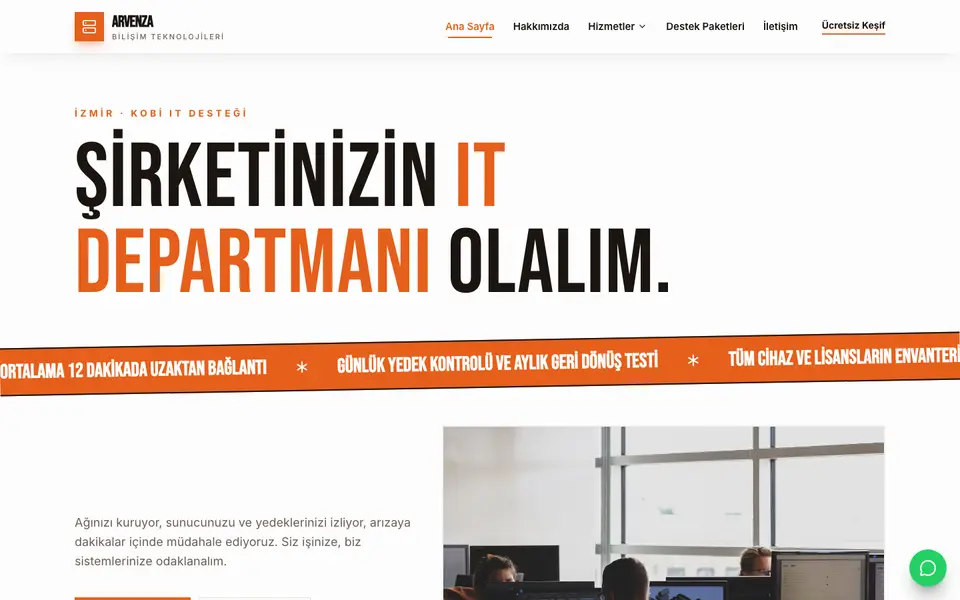 Bilişim Hizmetleri · Poster şablonu