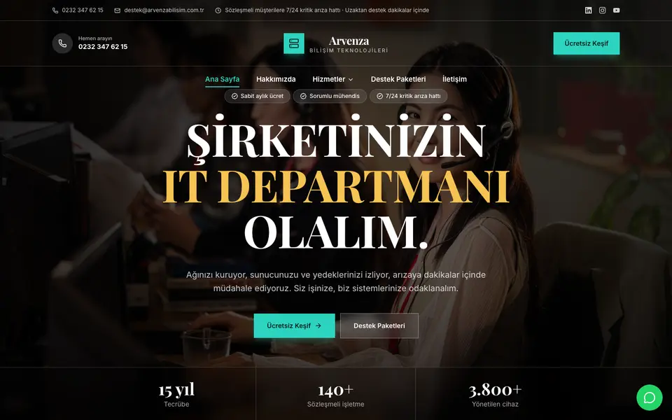 Bilişim Hizmetleri · Prestij şablonu