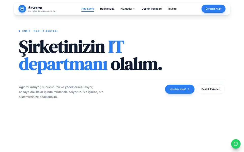 Bilişim Hizmetleri · Vitrin şablonu