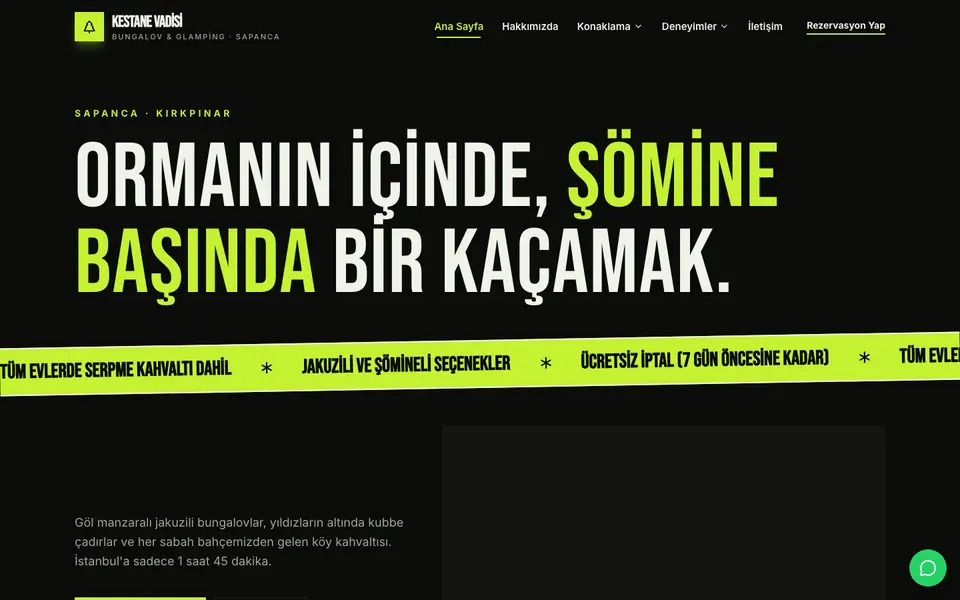 Bungalov & Glamping · Poster şablonu