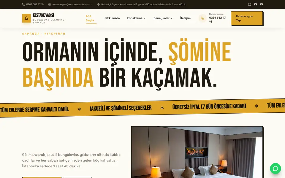 Bungalov & Glamping · Sokak şablonu