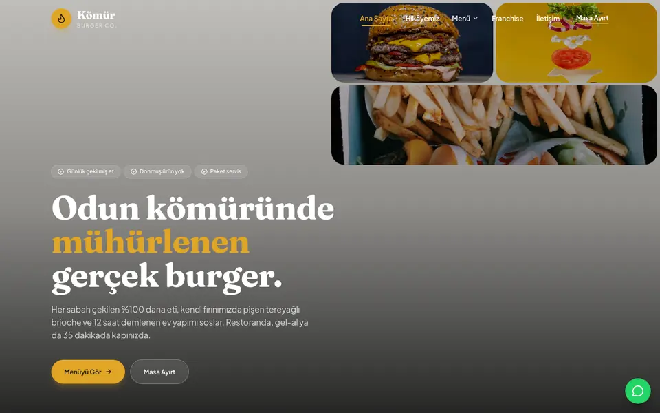 Burger & Fast Casual · Bahar şablonu