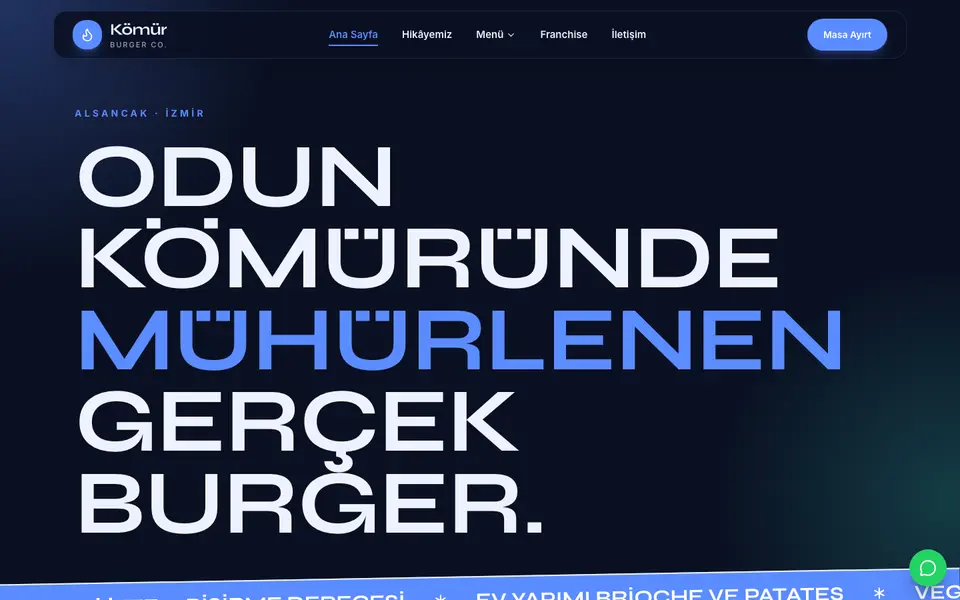 Burger & Fast Casual · Neon şablonu