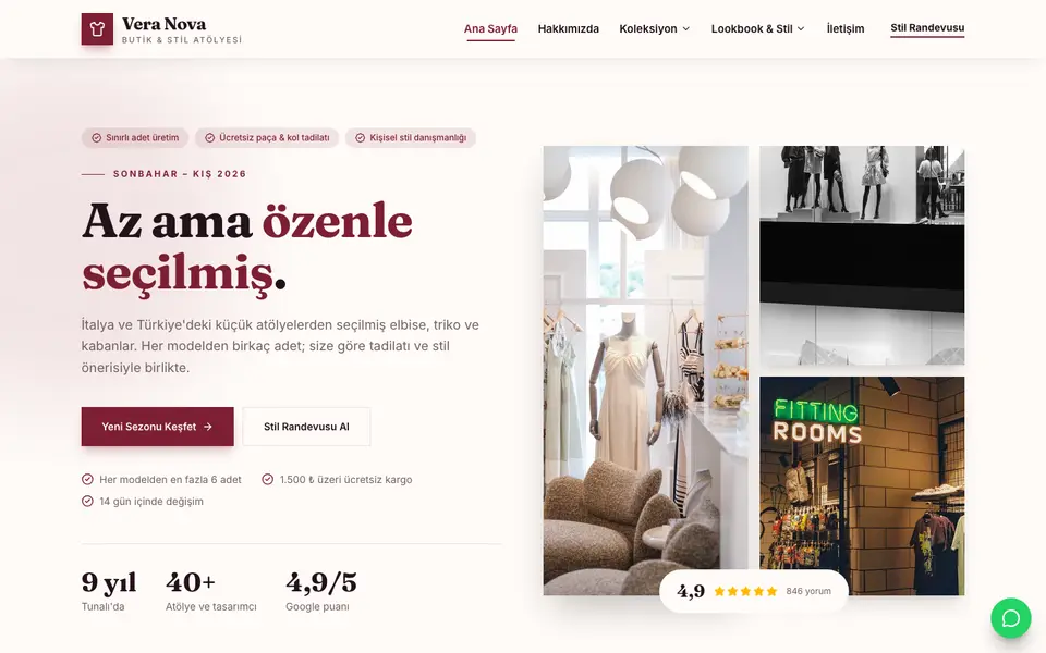 Butik Giyim · Atölye şablonu