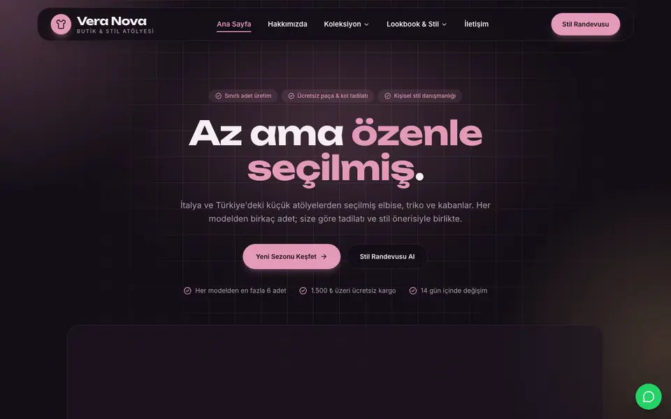 Butik Giyim · Cam şablonu