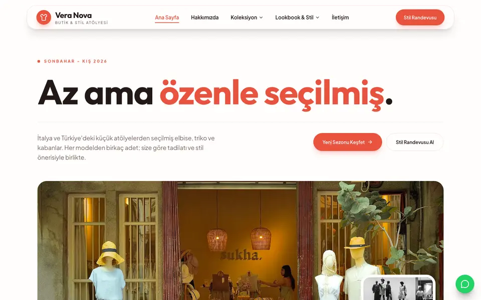 Butik Giyim · Canlı şablonu