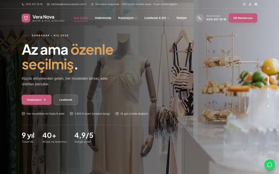 Butik Giyim · Klasik şablonu