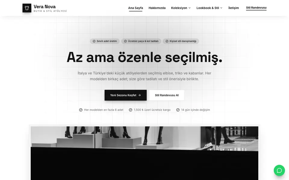 Butik Giyim · Minimal şablonu
