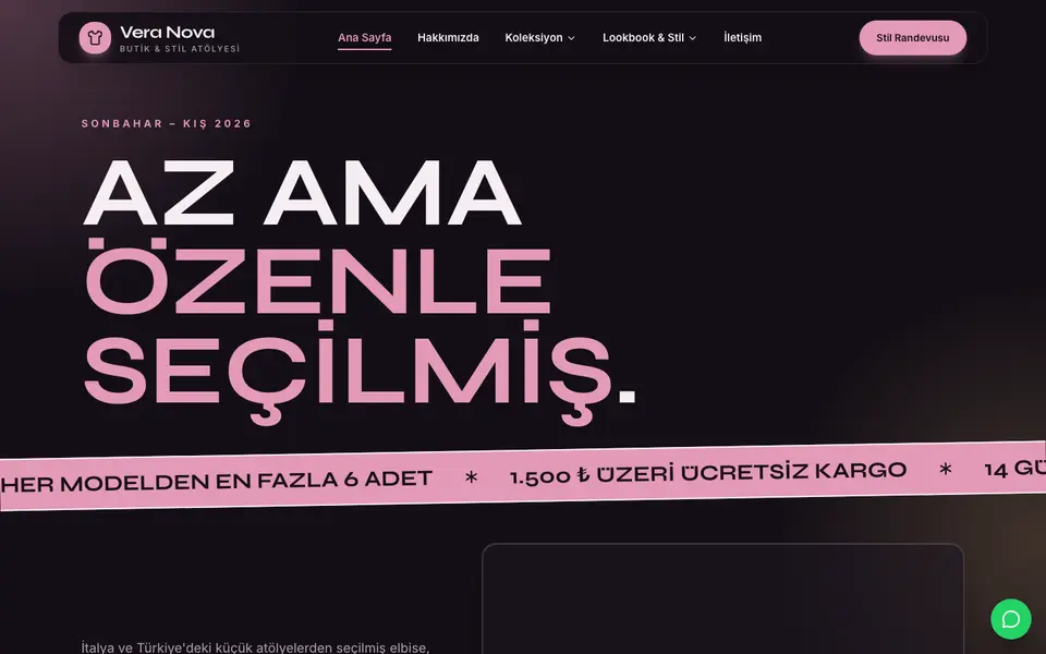 Butik Giyim · Neon şablonu
