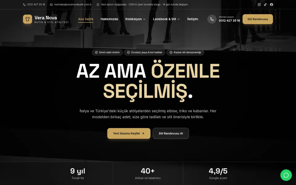 Butik Giyim · Sahne şablonu
