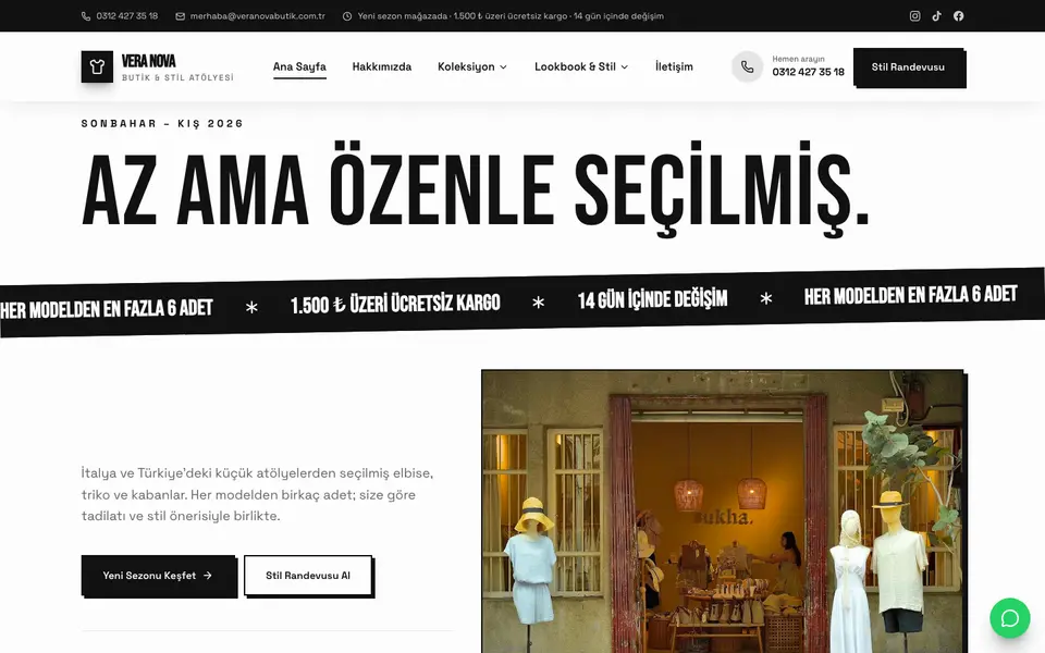 Butik Giyim · Sokak şablonu