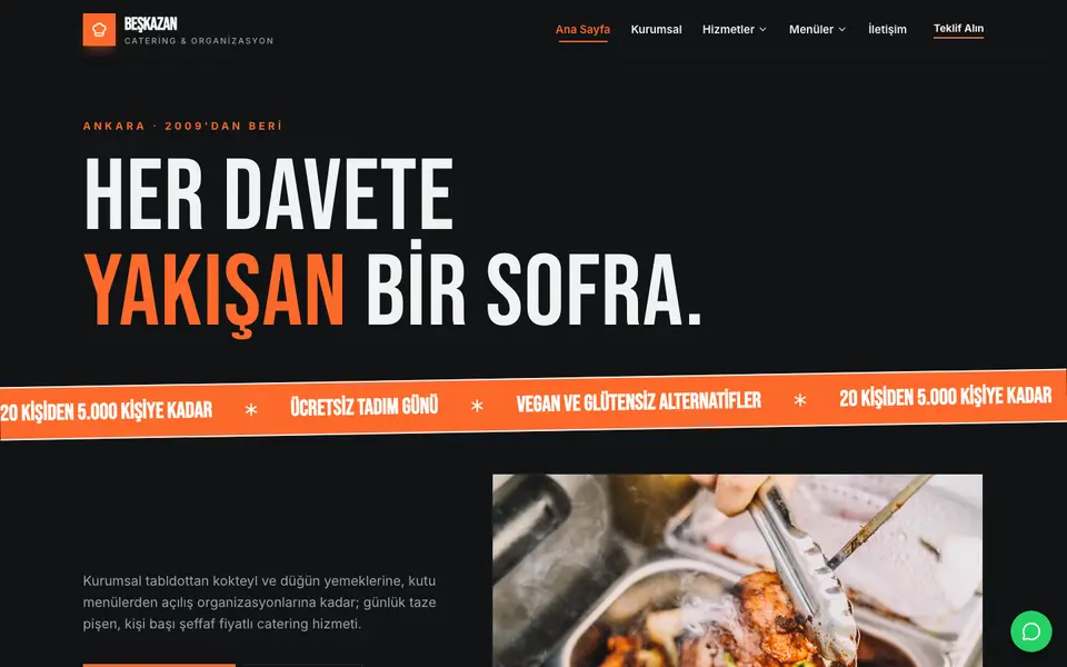Catering · Poster şablonu