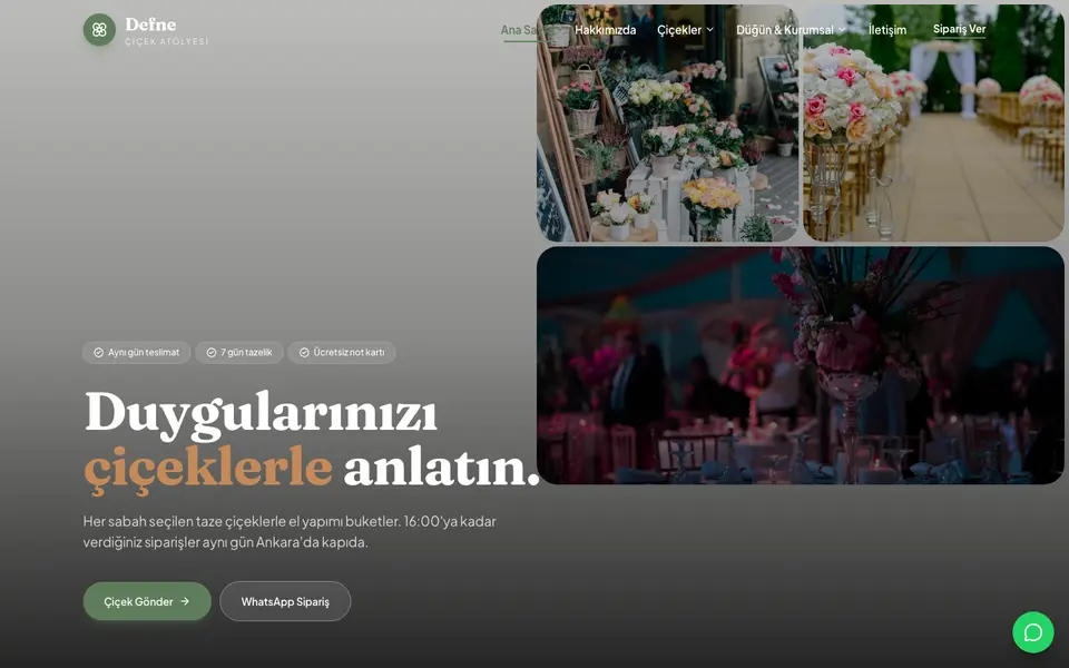 Çiçekçi · Bahar şablonu