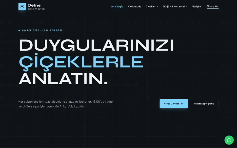 Çiçekçi · Monokrom şablonu