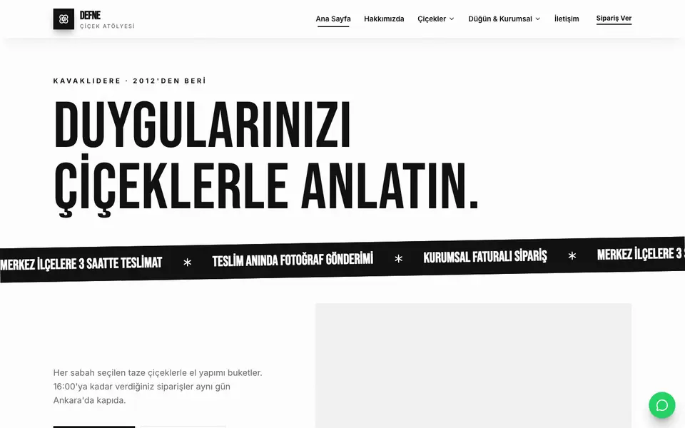 Çiçekçi · Poster şablonu
