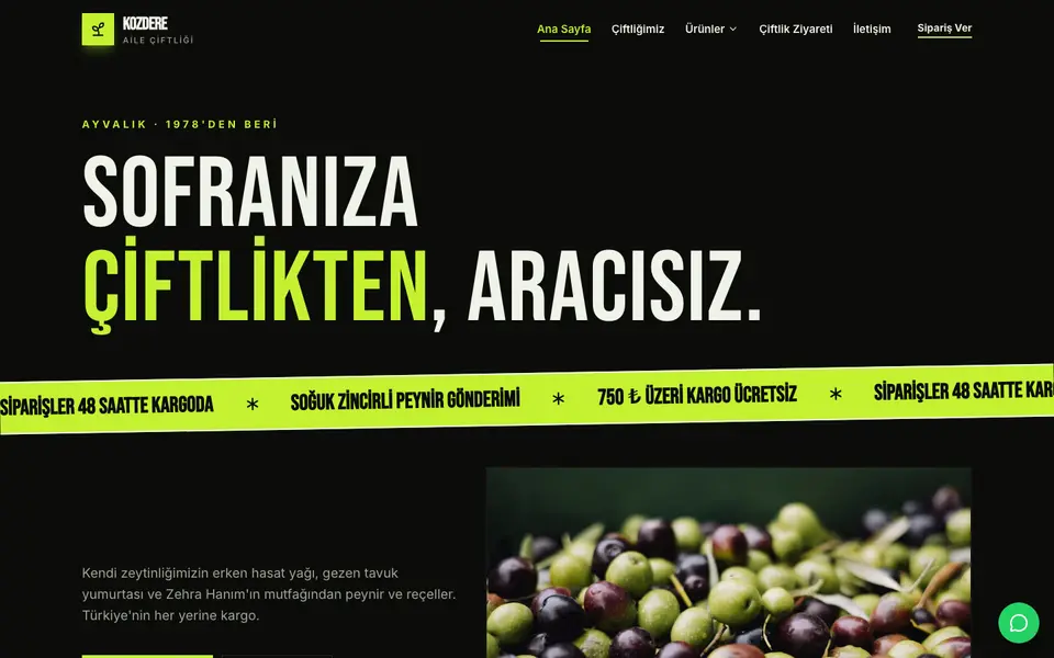 Çiftlik & Organik Ürünler · Poster şablonu