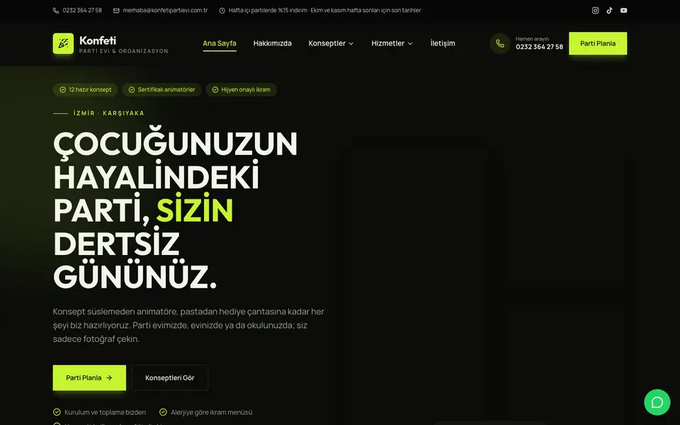 Çocuk Partisi · Cesur şablonu