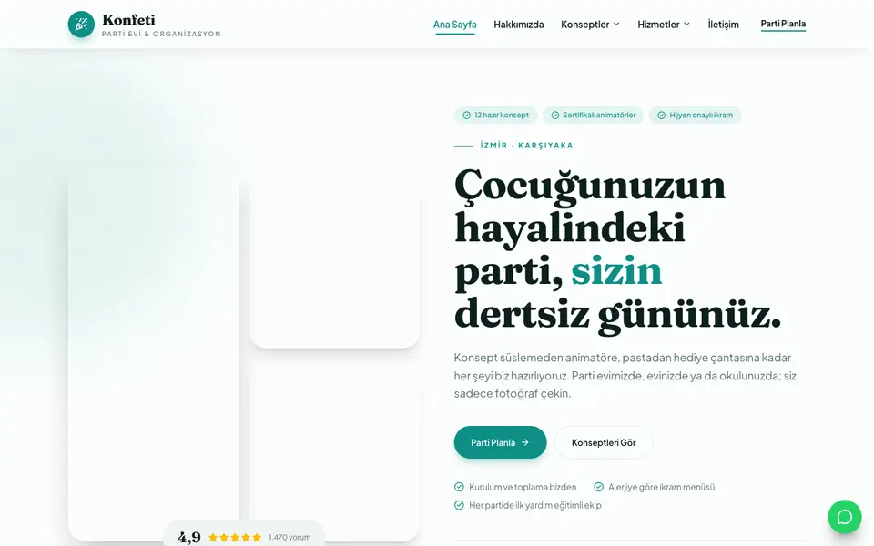 Çocuk Partisi · Doğal şablonu