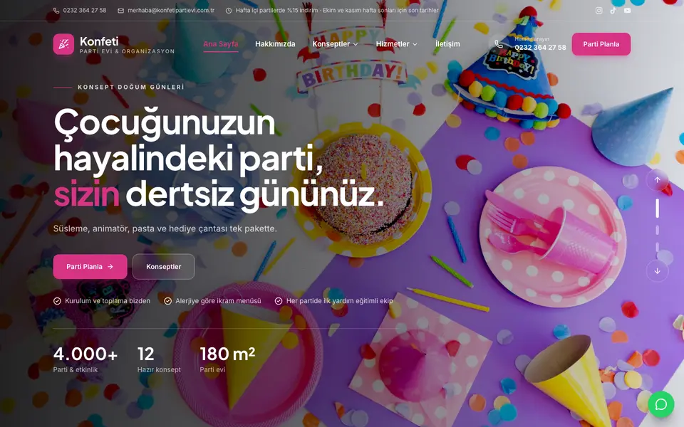 Çocuk Partisi · Klasik şablonu