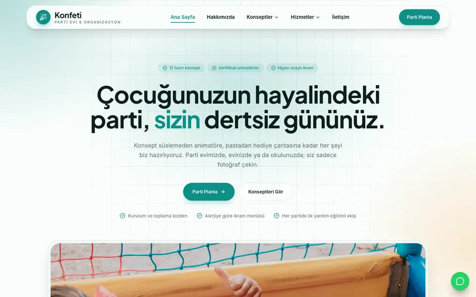 Çocuk Partisi · Kristal şablonu