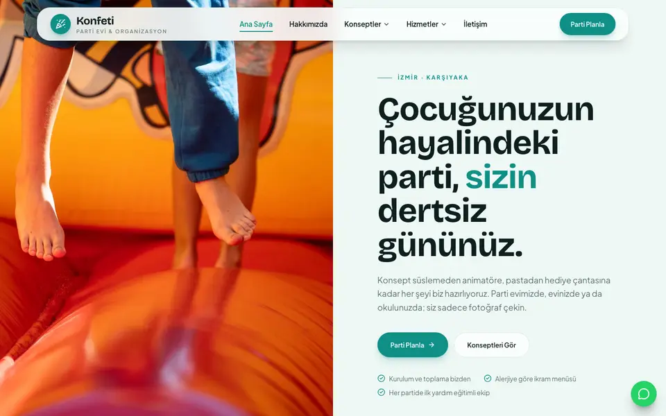 Çocuk Partisi · Pastel şablonu