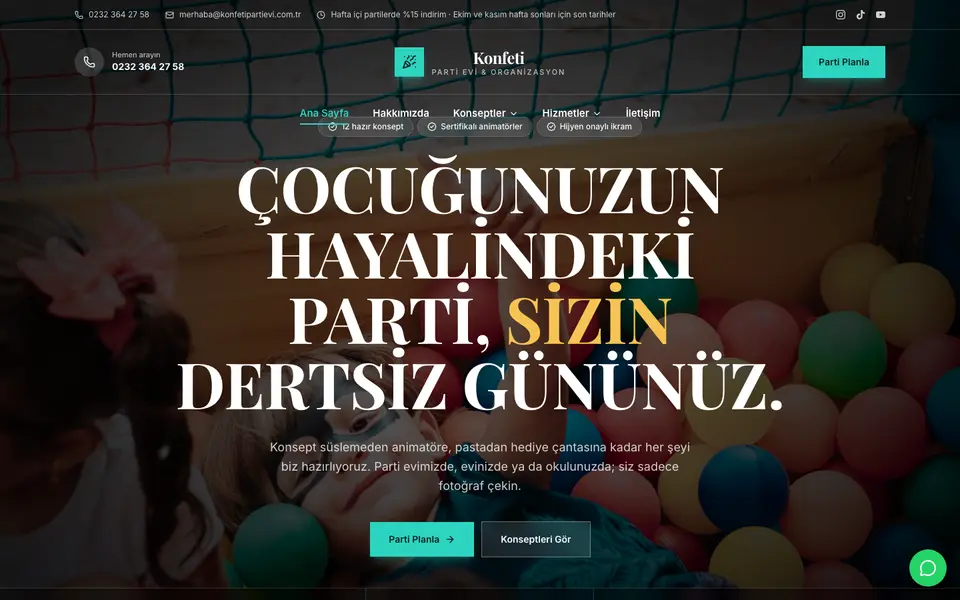 Çocuk Partisi · Prestij şablonu