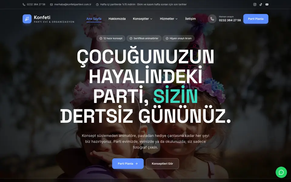 Çocuk Partisi · Sahne şablonu
