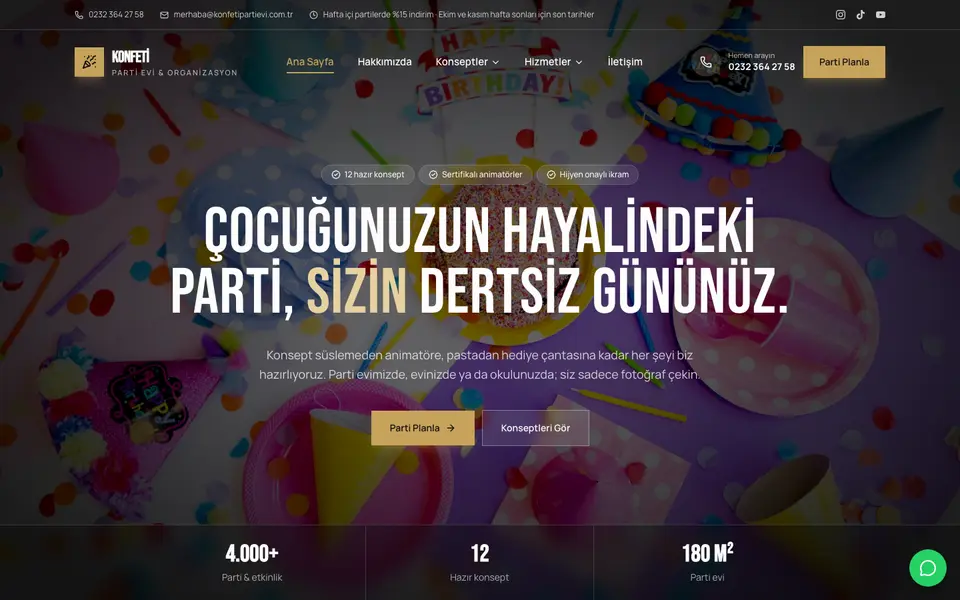 Çocuk Partisi · Sinema şablonu