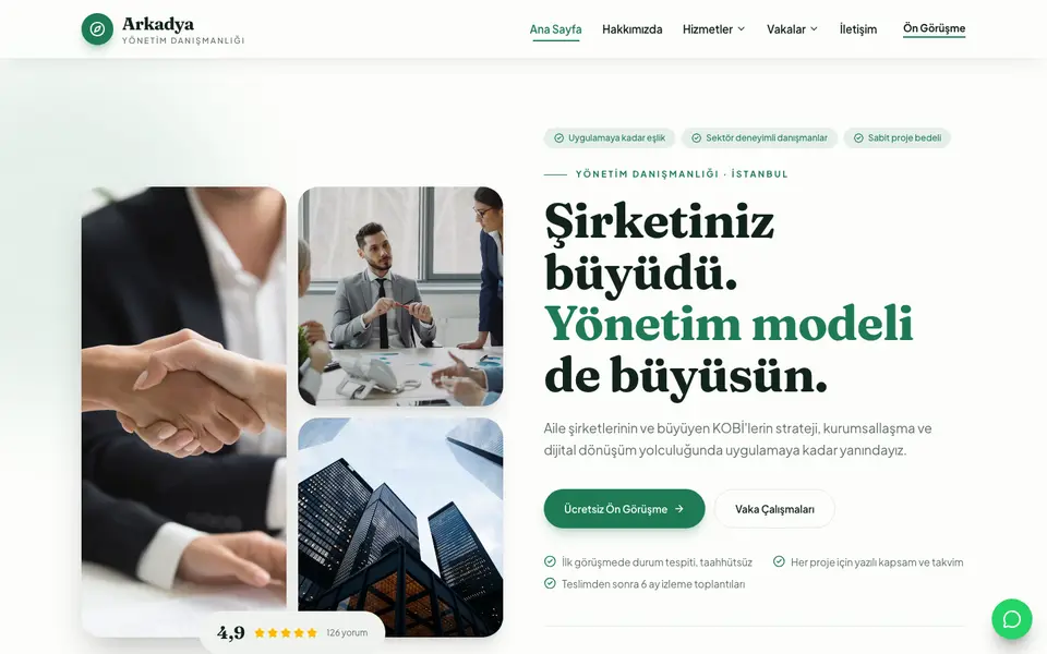 Yönetim Danışmanlığı · Doğal şablonu