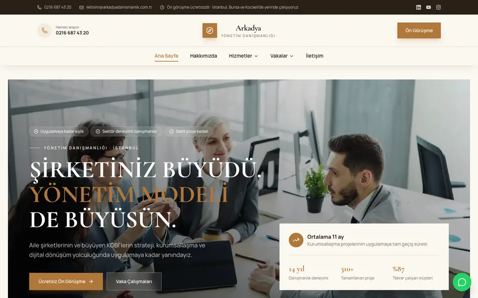 Yönetim Danışmanlığı · Elit şablonu