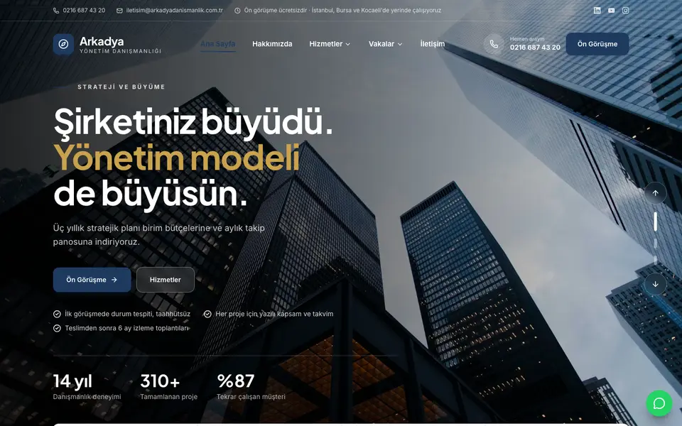 Yönetim Danışmanlığı · Klasik şablonu