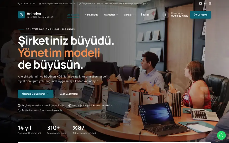 Yönetim Danışmanlığı · Kurumsal şablonu
