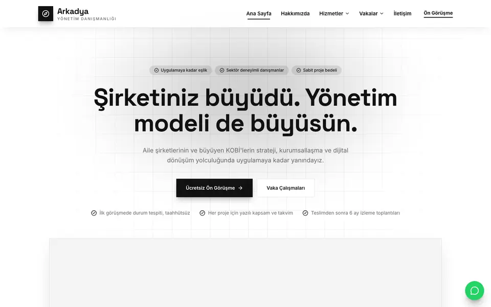 Yönetim Danışmanlığı · Minimal şablonu