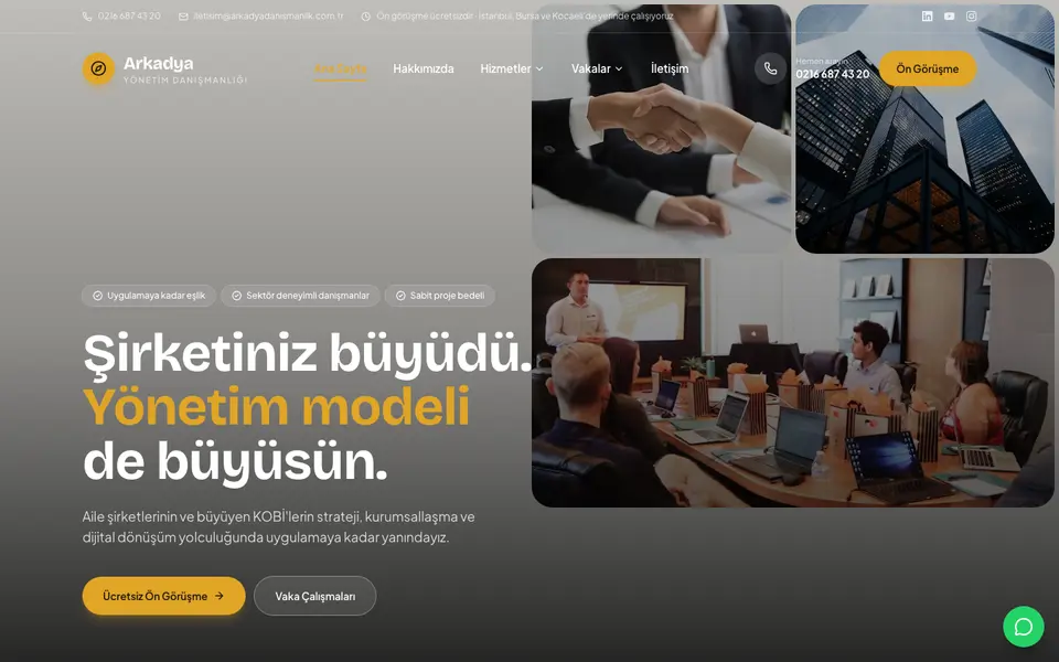 Yönetim Danışmanlığı · Mozaik şablonu