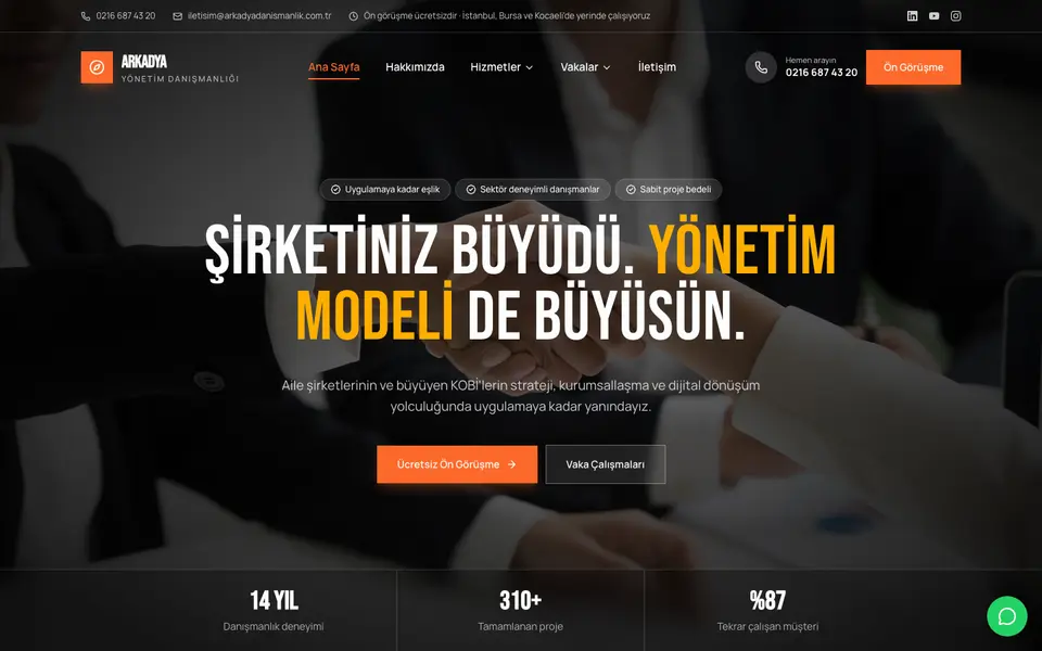 Yönetim Danışmanlığı · Sinema şablonu