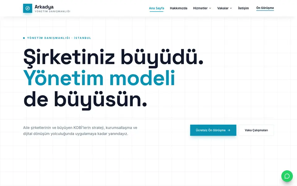 Yönetim Danışmanlığı · Teknik şablonu